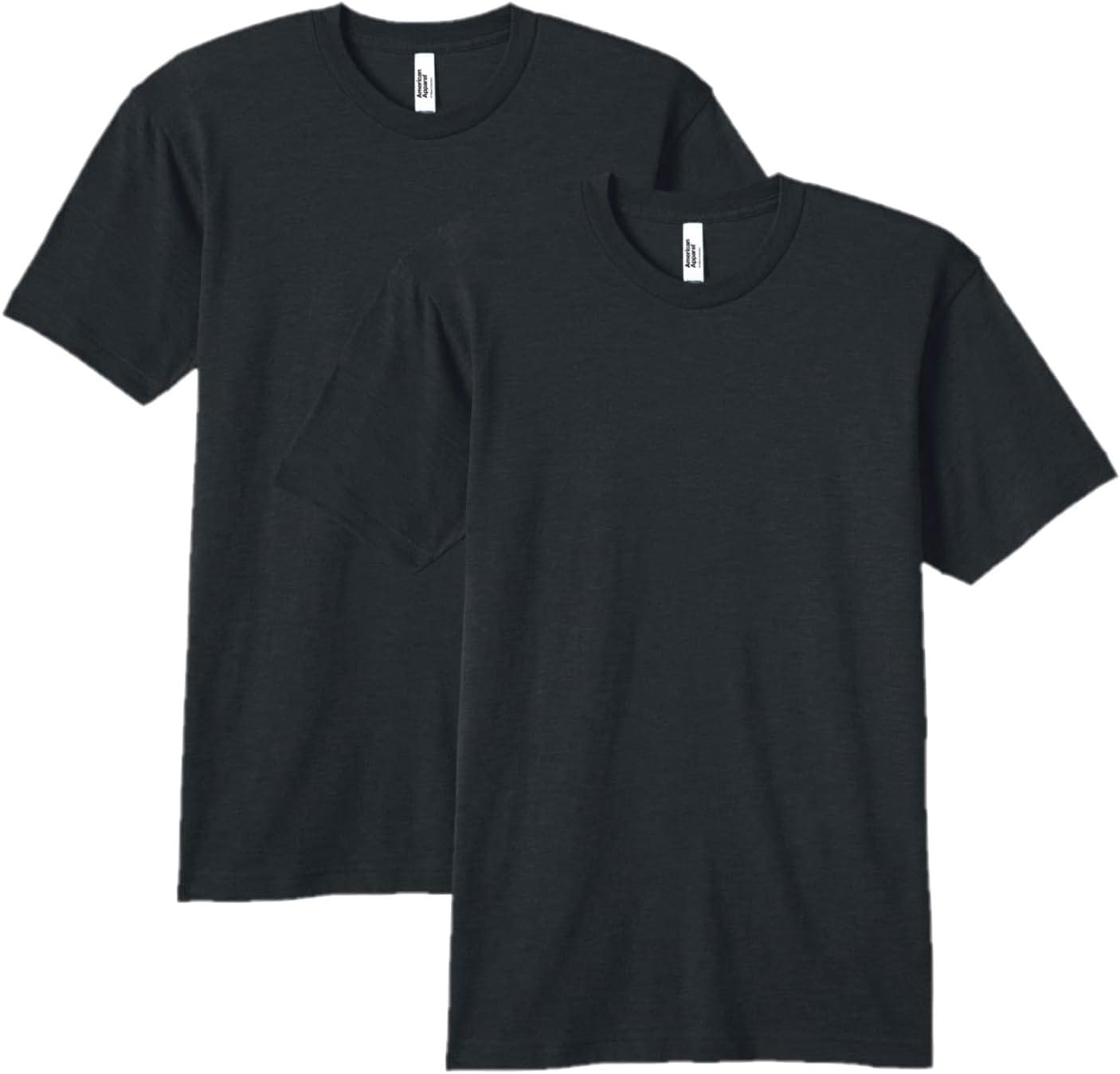 American Apparel Men’s Tri-Blend Track T-Shirt 2-Pack