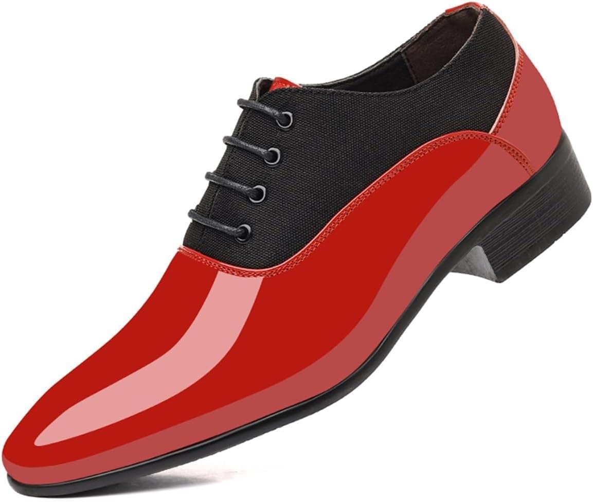 Men’s Vintage High Gloss Dress Shoes Patent Leather Oxford Business Suit Tuxedo Formal Shoes Prom Weddings