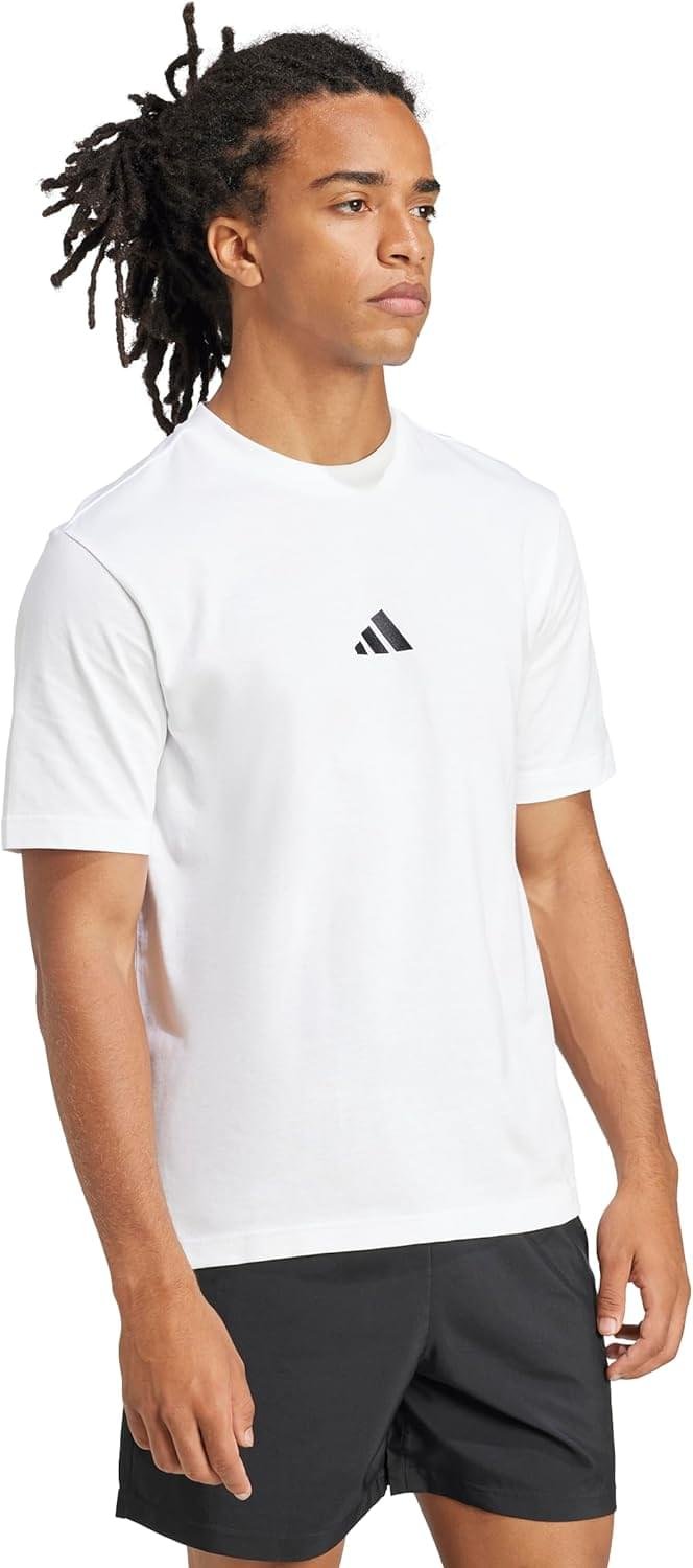 Adidas Mens Essentials Small Logo Single Jersey T-Shirt