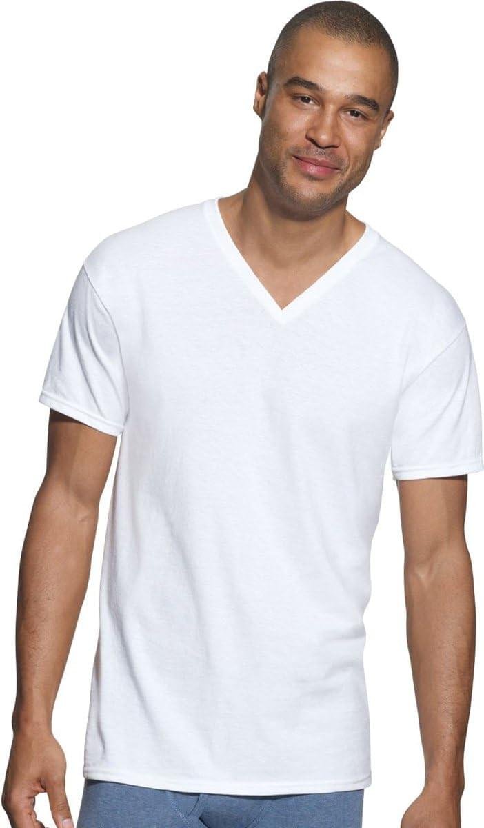 Hanes Men’s Comfortsoft V-Neck T-Shirt 3 Pack