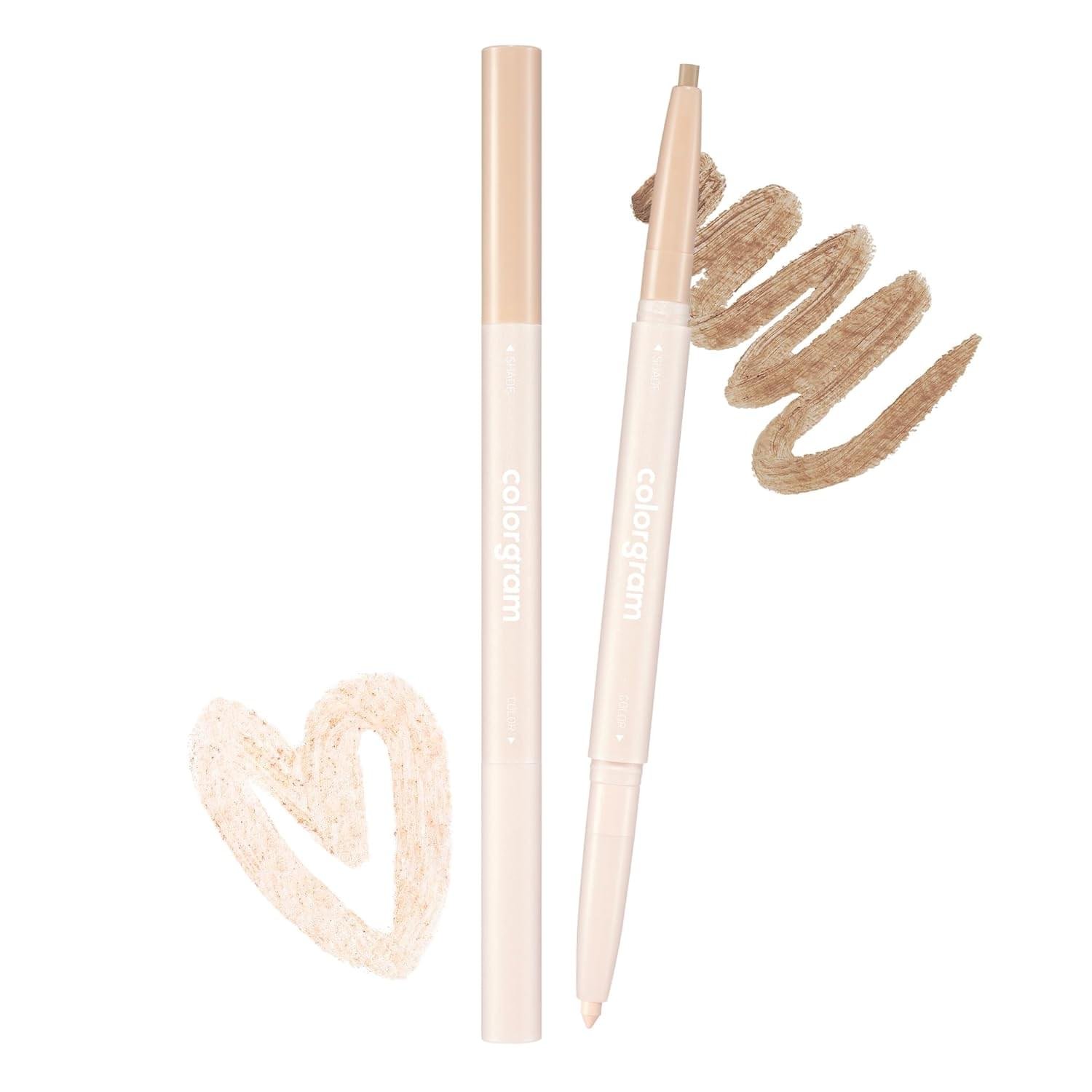 COLORGRAM Under Eye Highlighter Stick 01 Warm Tone | Silky-Smooth Long-Lasting Highlighter & Contouring Stick for Smudge-Proof, Shining Daily Makeup | K-Beauty Face Highlighters & Luminizers