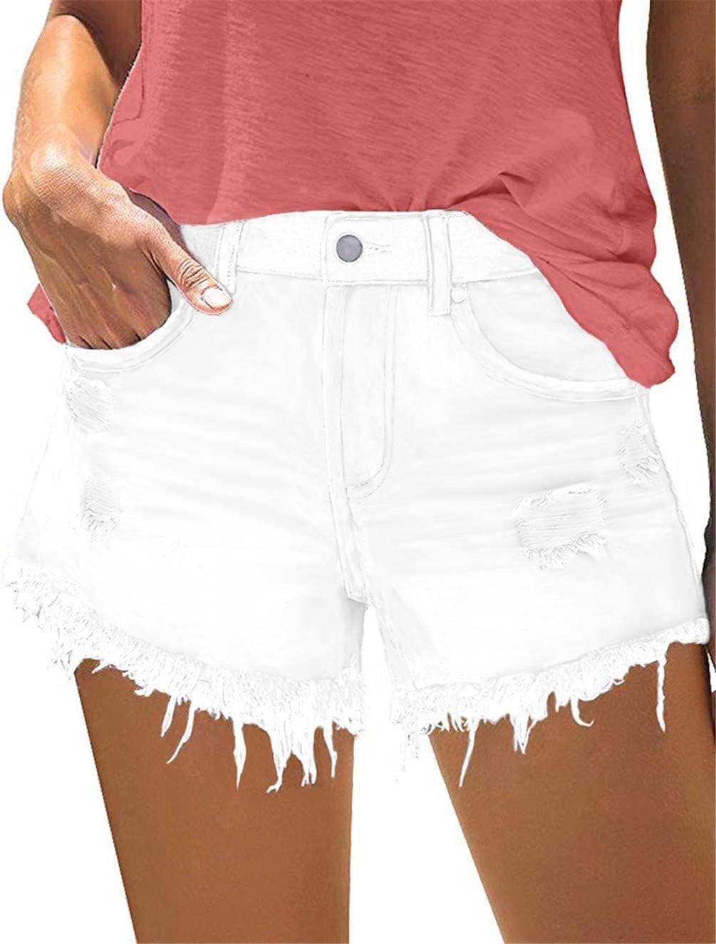 MODARANI Denim Shorts for Women Distressed Jean Shorts Ripped Summer Hot Short