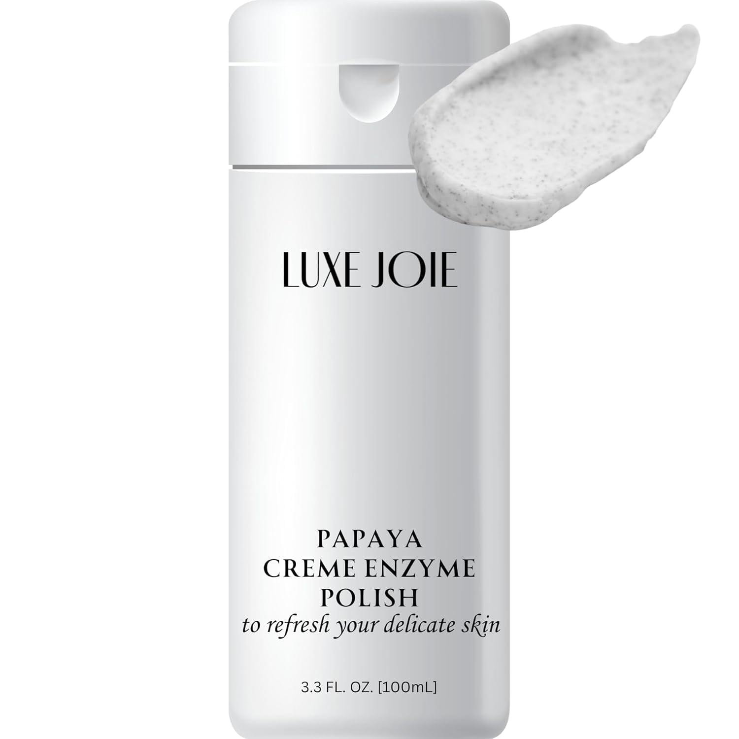 Papaya Creme Enzyme Polish Polish Advanced Microdermabrasion Body & Face Exfoliating Scrub Face, Hands & Neck & Décolleté, Anti Aging Skin Care, Minimize Pores, Wrinkles, Acne Scars Remove Blackheads