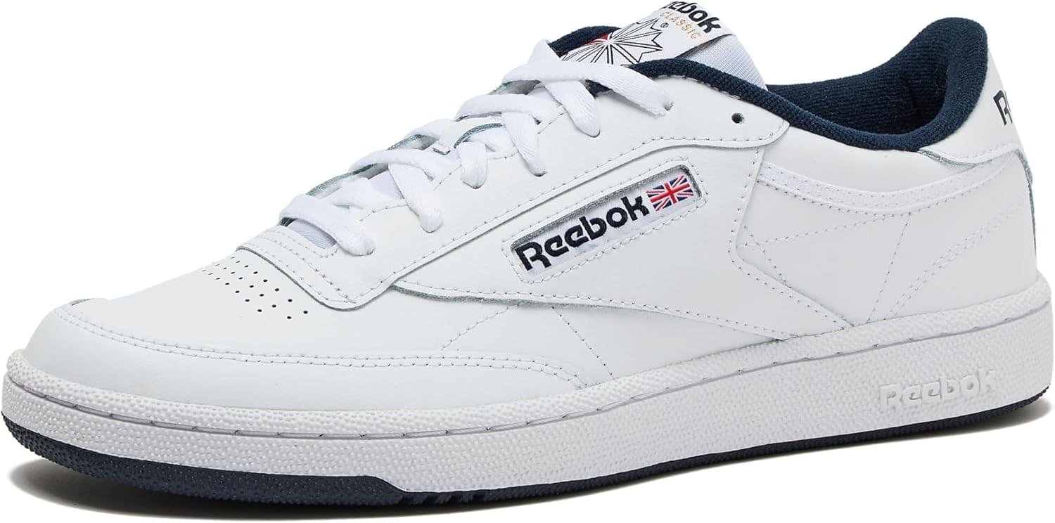Reebok Mens Club C 85 Mens Tennis Shoes, Casual Fashion White Sneakers for Men