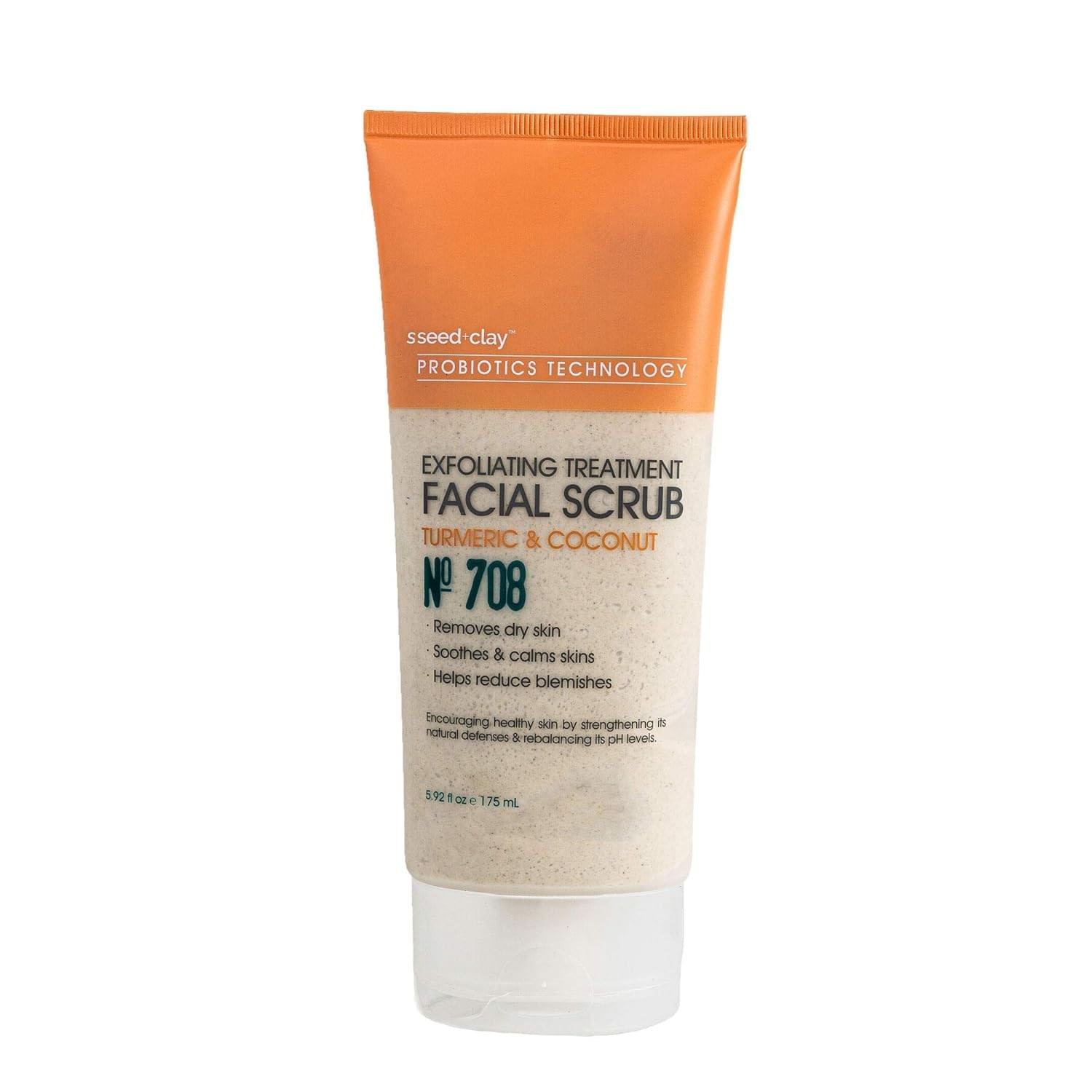 Facial Scrub Exfoliating Treatment with Turmeric and Coconut – 5.92 fl oz