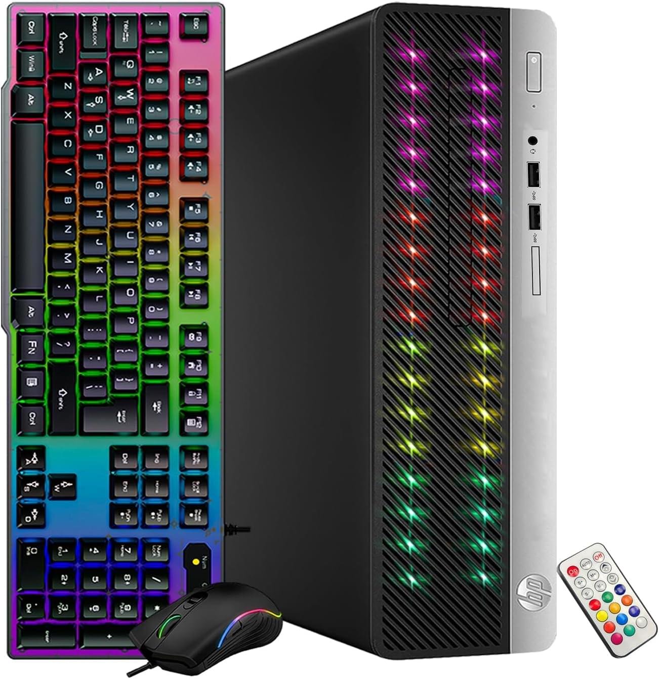 HP ProDesk 400 G5 SFF High Performance RGB Desktop Computer, Intel Quad-Core i3-8100 3.60 GHz, 16G DDR4, 512G SSD, WiFi, BT, DP, Windows 11 64 (Renewed)