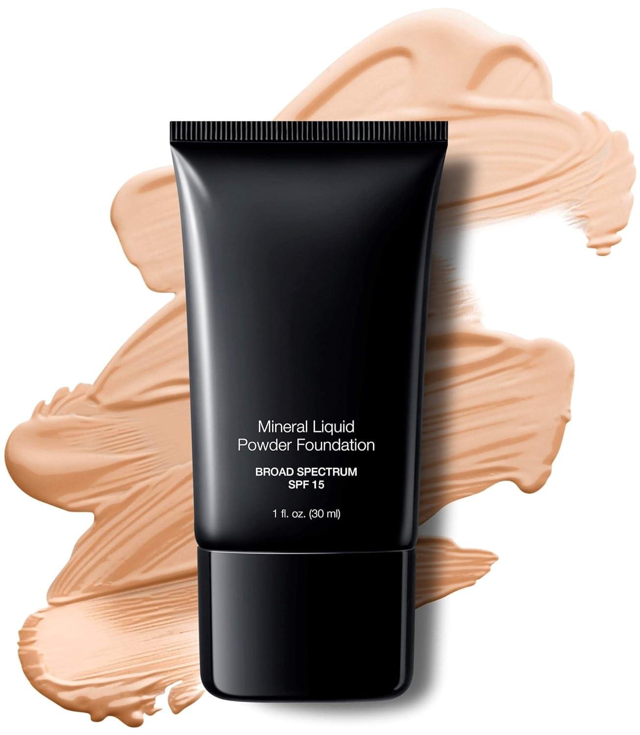 Mineral Liquid Powder Foundation SPF 15/1 Oz. Hypoallergenic – For All Skin Types (Porcelain)