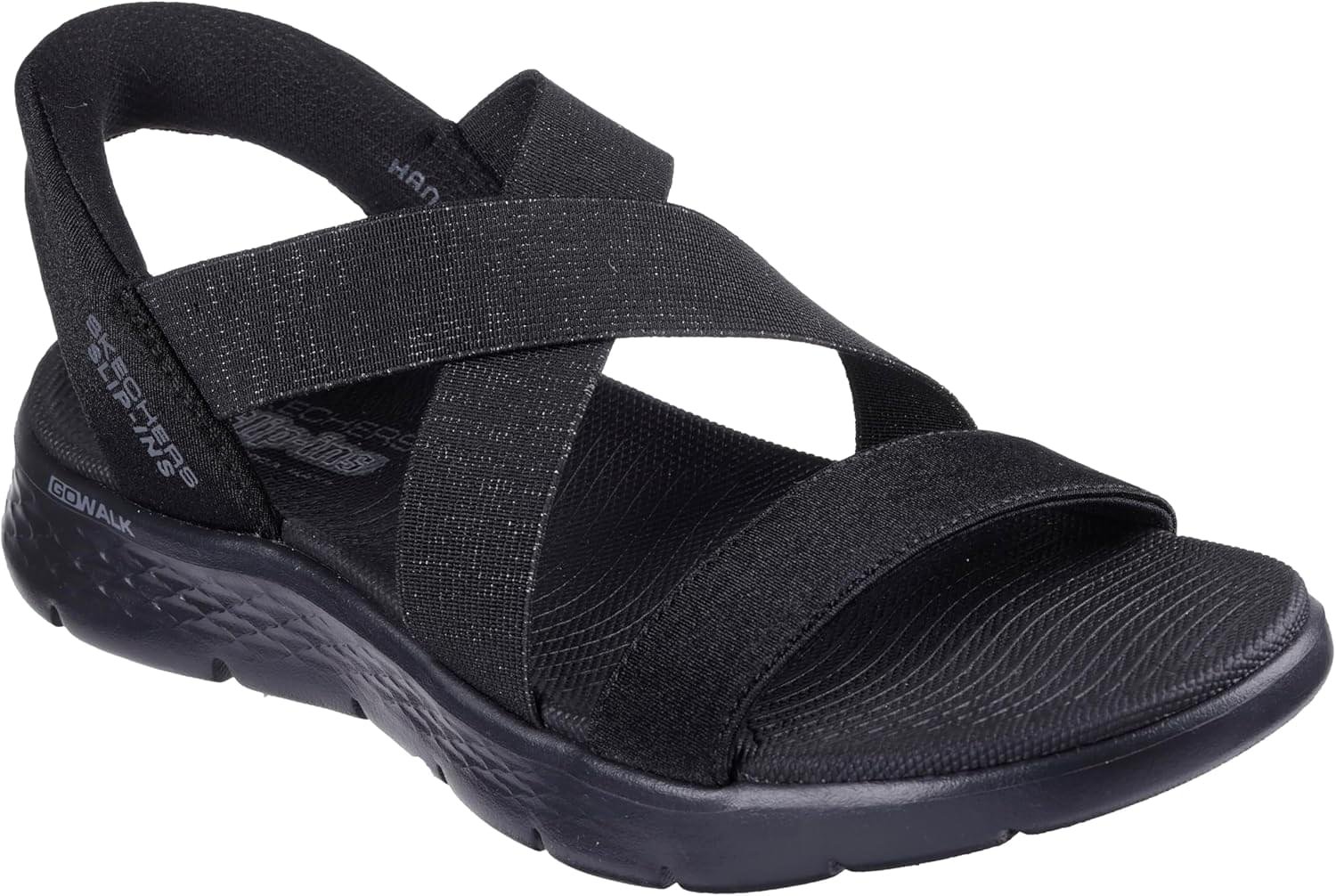 Skechers Women’s Go Walk Flex Sandal-Glimmer Up Hands Free Slip-ins