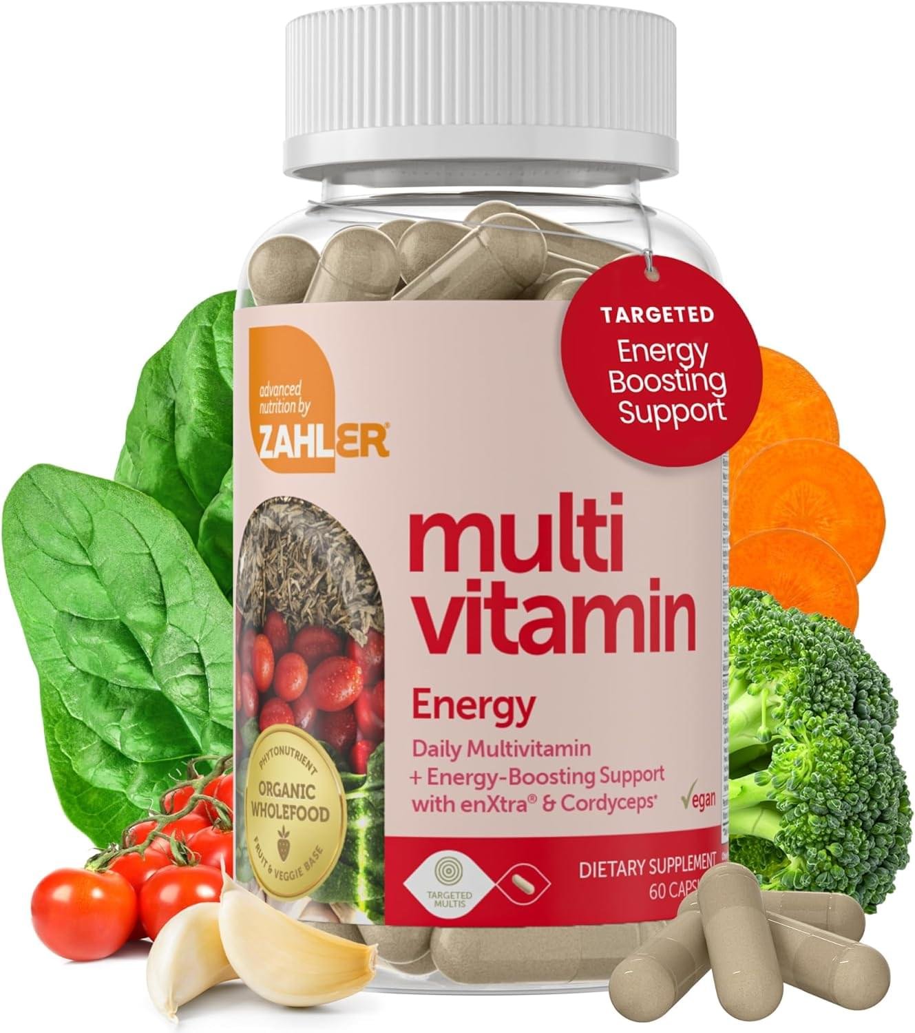 Zahler – Daily Multivitamin for Women & Men with Energy Vitamins, Minerals & Iron (60 Count) Kosher Men & Womens Multivitamins for Healthy Energy – Multi Vitamins for Adults – Made in USA Supplements