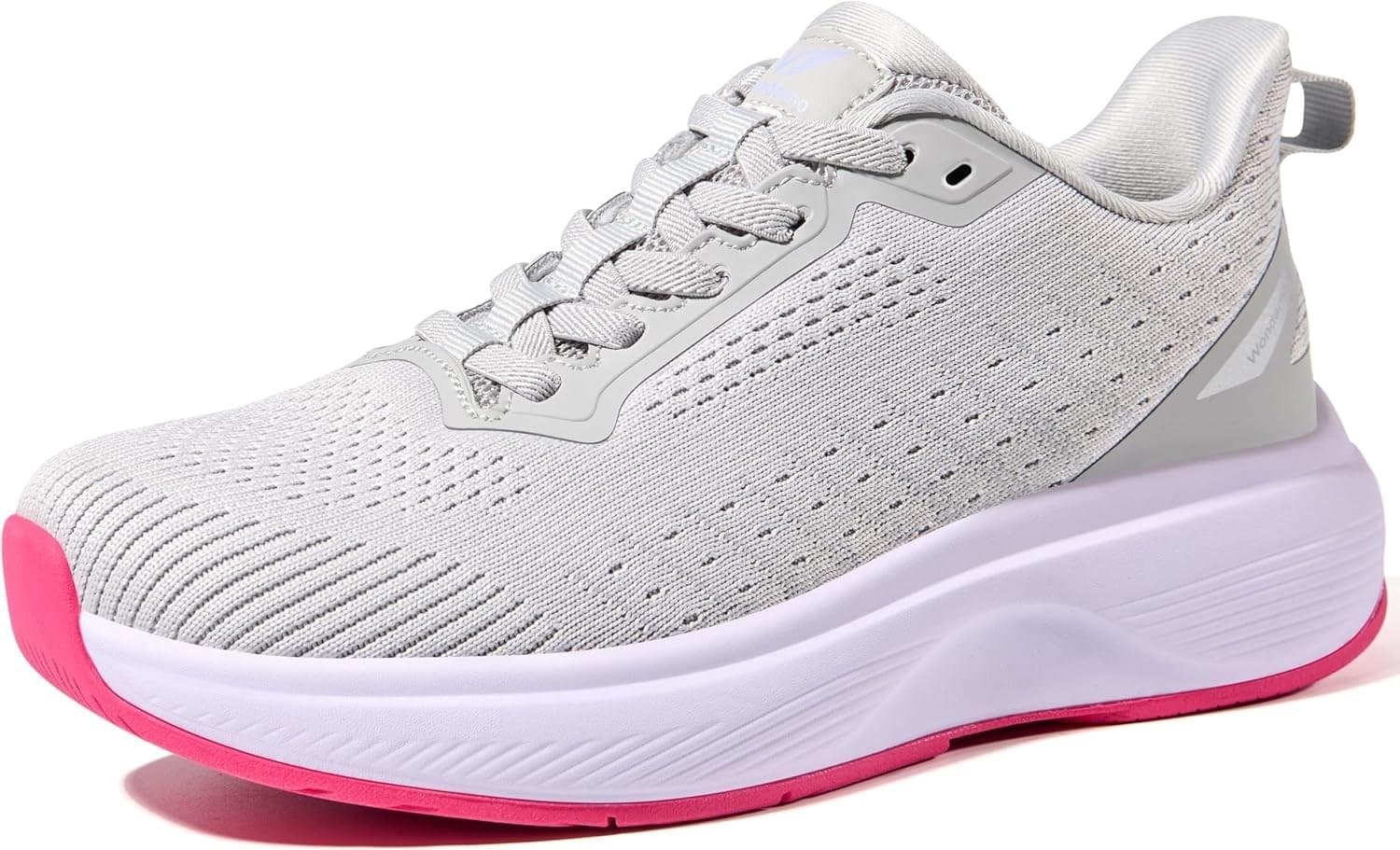 Women’s Walking Shoes Slip On Comfortable Rebound Running Tennis Shoes Lightweight Breathable Non Slip Supportive Casual Athletic Fashion Sneakers